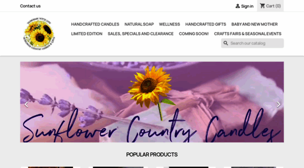 sunflowercountrycandles.com