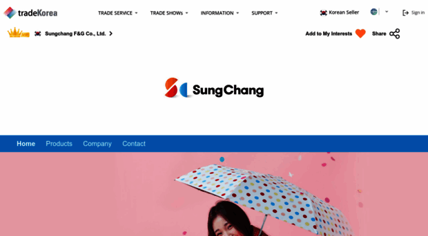 sungchang.tradekorea.com