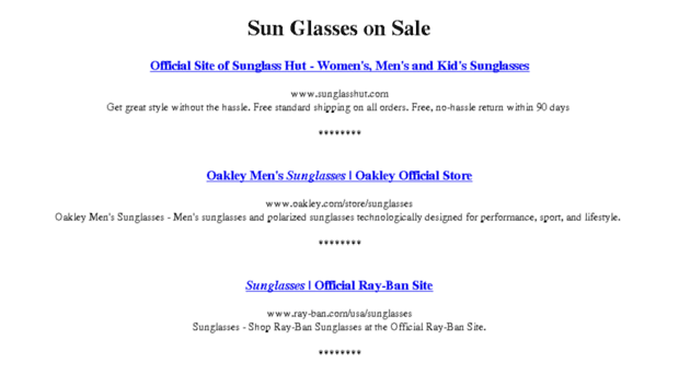 sunglassesonsalse.com