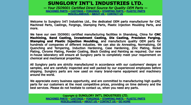 sungloryindustries.com