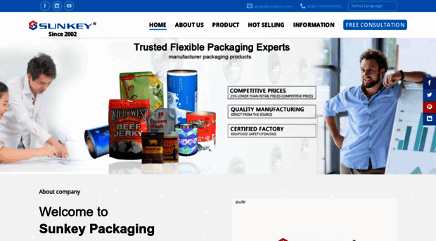 sunkeypackaging.com