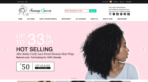 sunnyqueenhair.com