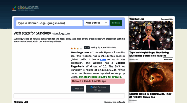 sunology.com.clearwebstats.com