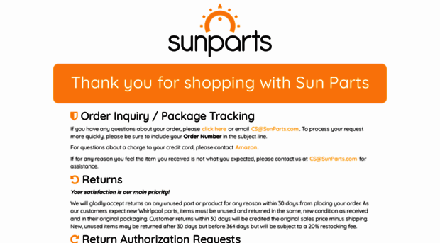 sunparts.com