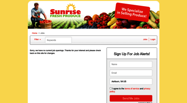 sunrisefreshproduce.applicantpro.com