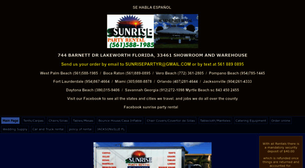 sunrisepartyrental.com