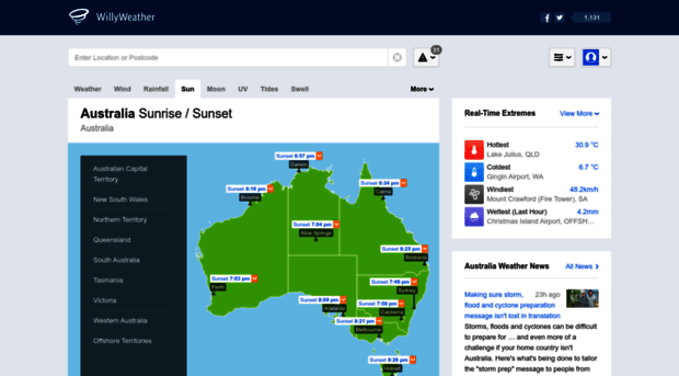 sunrisesunset.willyweather.com.au