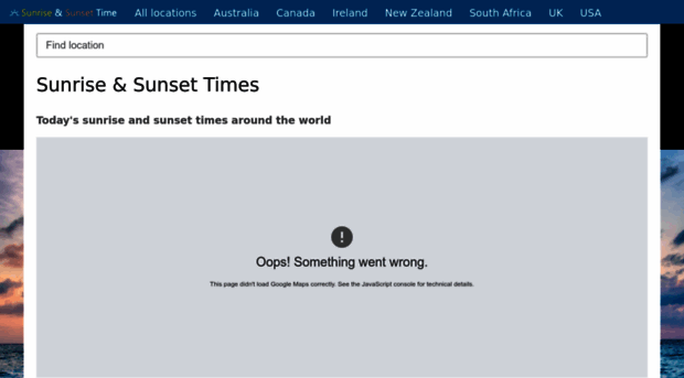 sunrisesunsettime.org