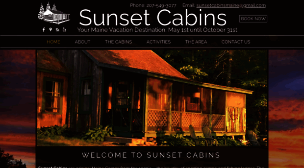 sunsetcabinsmaine.com