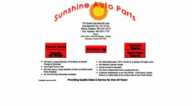 sunshineautopartstx.com