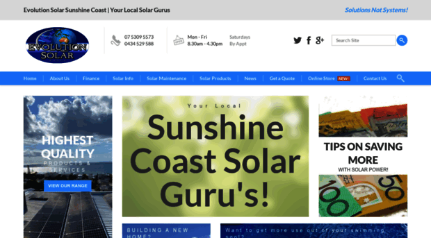 sunshinecoast.evolutionsolar.com.au