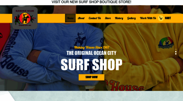 sunshinehousesurfshop.com