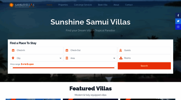 sunshinesamuivillas.com