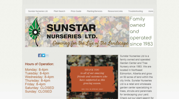 sunstarnurseries.com