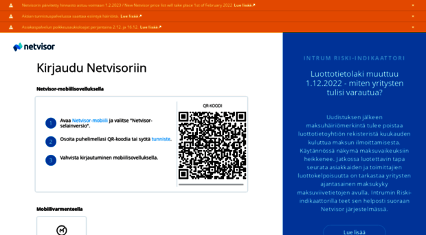  - Kirjaudu Netvisoriin - Suomi Netvisor