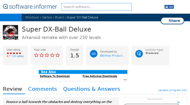 super-dx-ball-deluxe.software.informer.com