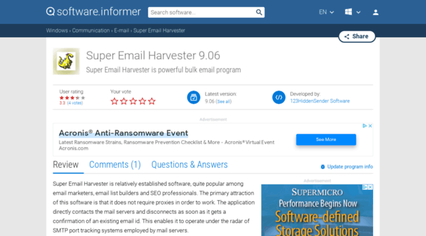 super-email-harvester.software.informer.com