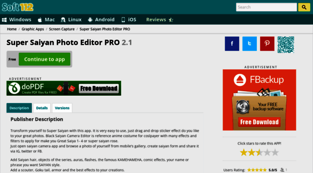 super-saiyan-photo-editor-pro.soft112.com