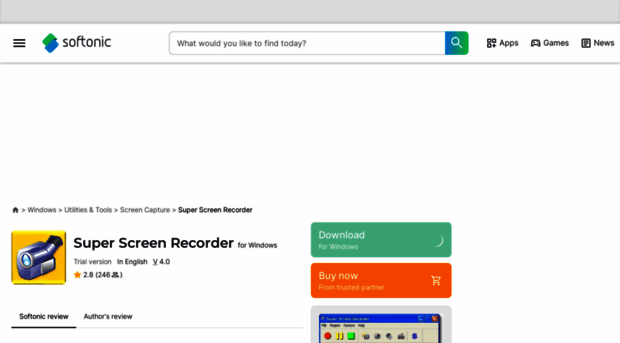 super-screen-recorder.en.softonic.com