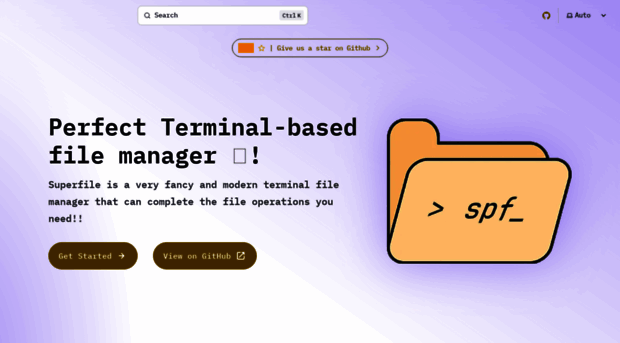 superfile.netlify.app - superfile | terminal-based fil... - Super File ...
