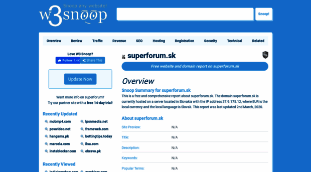 superforum.sk.w3snoop.com