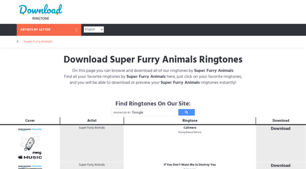 superfurryanimals.download-ringtone.com