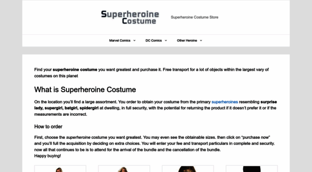 superheroine-costume.com