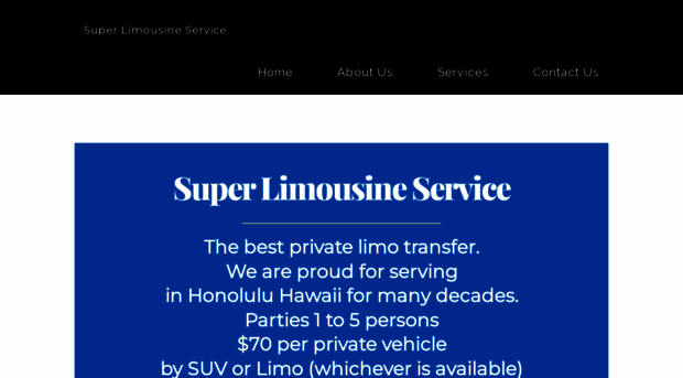 superlimohonolulu.com