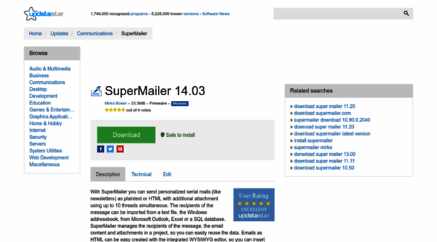 supermailer.updatestar.com