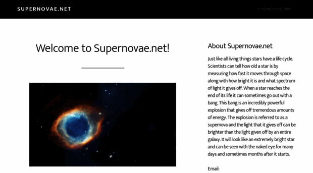 supernovae.net