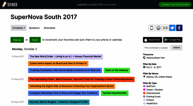 supernovasouth2017.sched.com