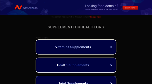 supplementforhealth.org