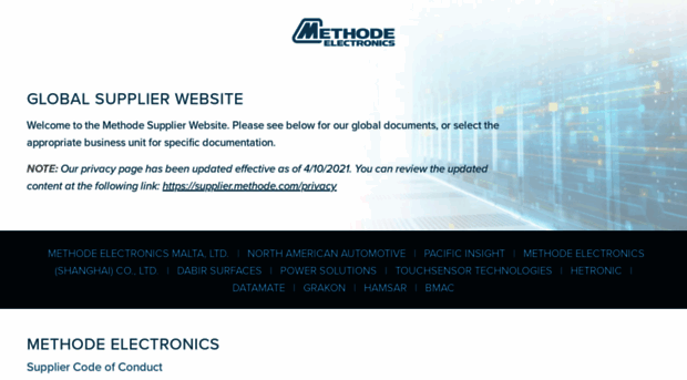 supplier.methode.com