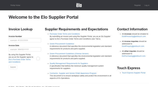 supplierportal.elotouch.com