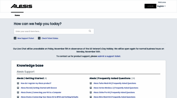 support.alesis.com
