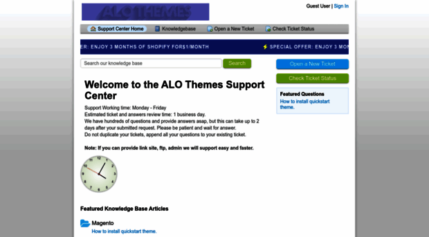 support.alothemes.com