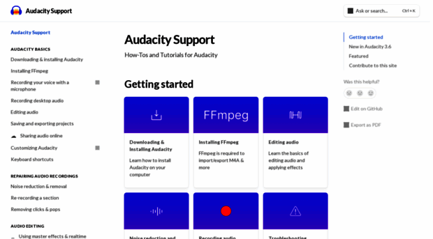 support.audacityteam.org