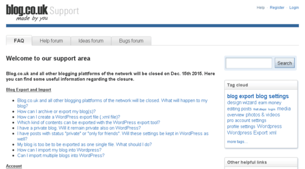 support.blog.co.uk
