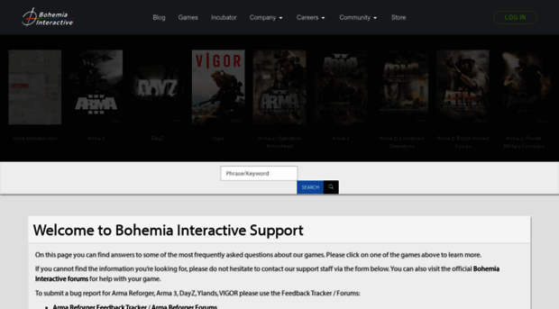 support.bohemia.net