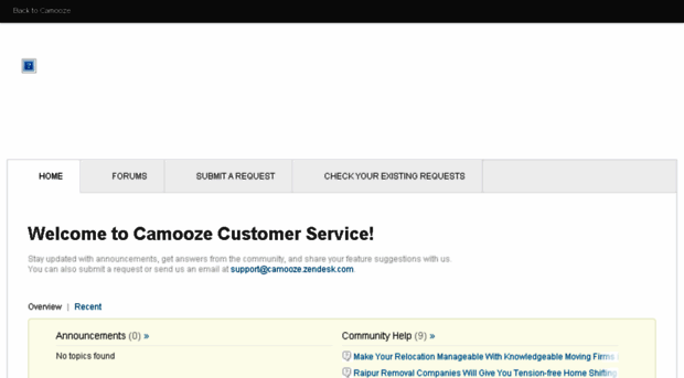 support.camooze.com