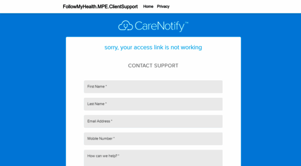 support.carenotify.com