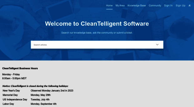 support.cleantelligent.com