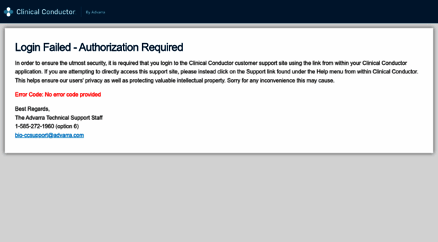 support.clinicalconductor.com