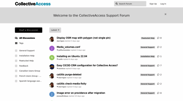 support.collectiveaccess.org