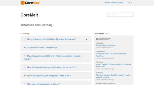 support.coremelt.com