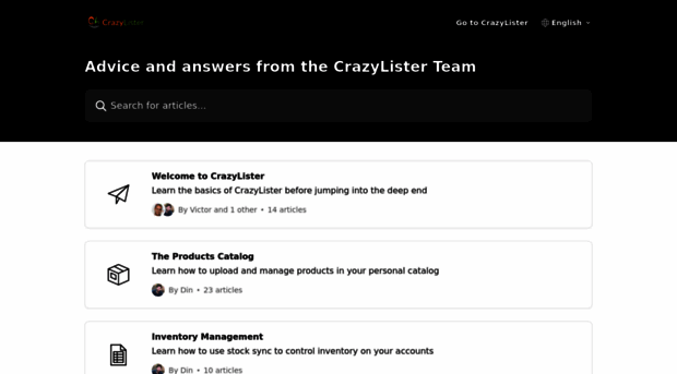 support.crazylister.com