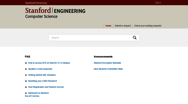 support.cs.stanford.edu