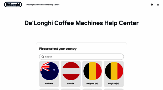 support.delonghi.com