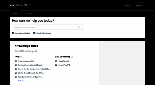 support.direct2drive.com