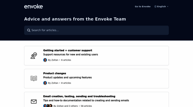 support.envoke.com